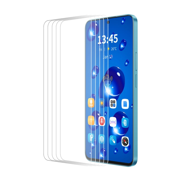 For Huawei Pura 70 5pcs ENKAY 9H Big Arc Edge High Aluminum-silicon Tempered Glass Film - Huawei Tempered Glass by ENKAY | Online Shopping South Africa | PMC Jewellery | Buy Now Pay Later Mobicred