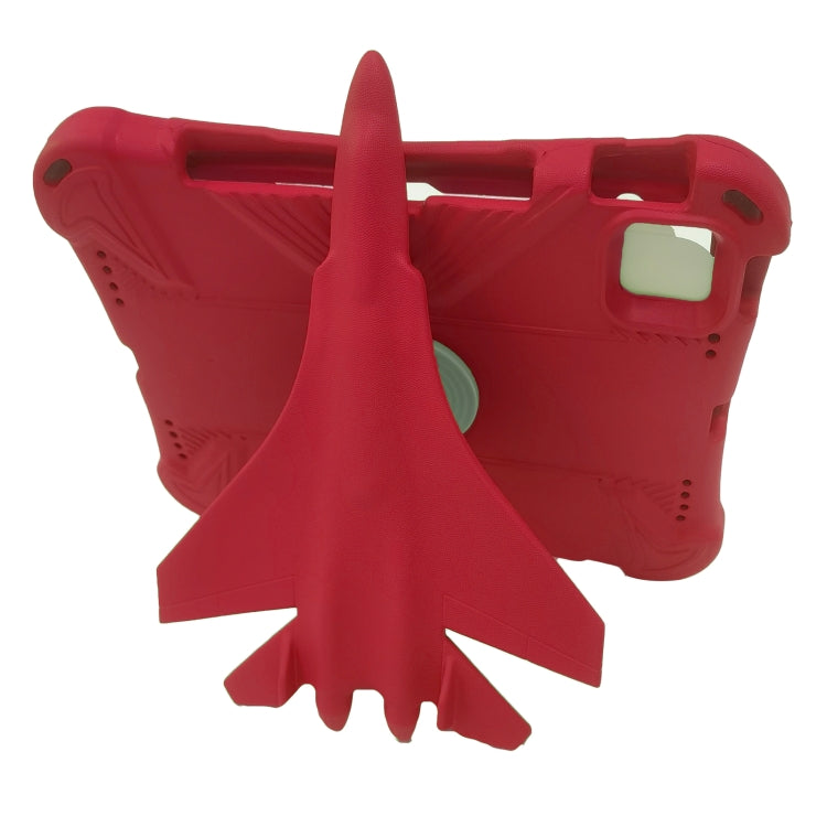 For iPad Air 11 2025 / 2024 360 Rotation Aircraft Holder EVA Shockproof Tablet Case(Red) - iPad Air 11 2025 / 2024 Cases by PMC TechLife | Online Shopping South Africa | PMC TechLife | Buy Now Pay Later Mobicred