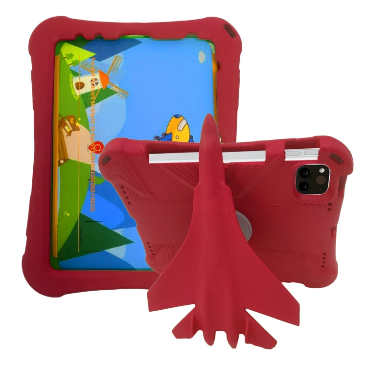 For iPad Pro 11 2024 360 Rotation Aircraft Holder EVA Shockproof Tablet Case(Red) - iPad Pro 11 2024 Cases by PMC TechLife | Online Shopping South Africa | PMC TechLife | Buy Now Pay Later Mobicred