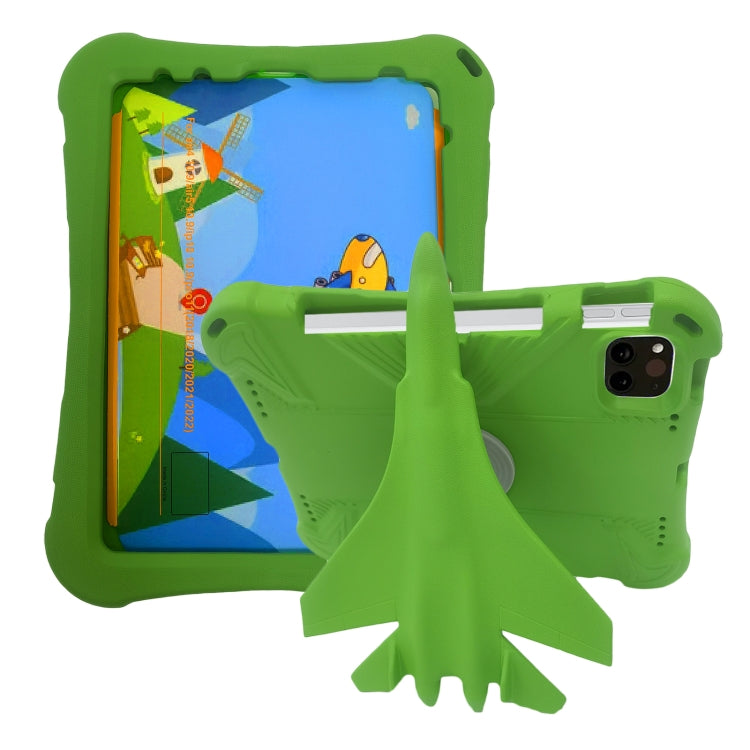 For iPad Pro 11 2024 360 Rotation Aircraft Holder EVA Shockproof Tablet Case(Green) - iPad Pro 11 2024 Cases by PMC TechLife | Online Shopping South Africa | PMC TechLife | Buy Now Pay Later Mobicred
