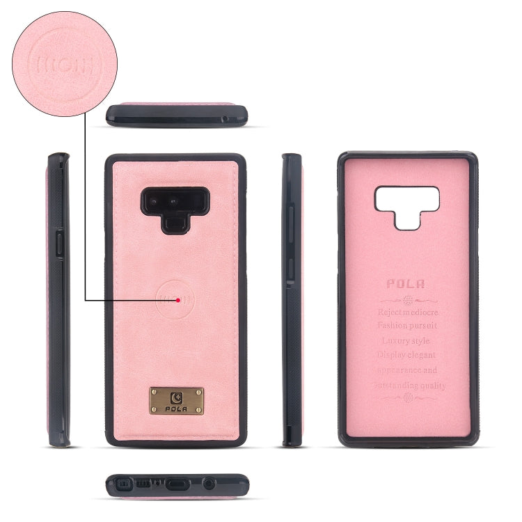 For Samsung Galaxy Note9 Multi-functional Zipper Wallet Leather Phone Case(Pink) - Galaxy Phone Cases by PMC TechLife | Online Shopping South Africa | PMC TechLife