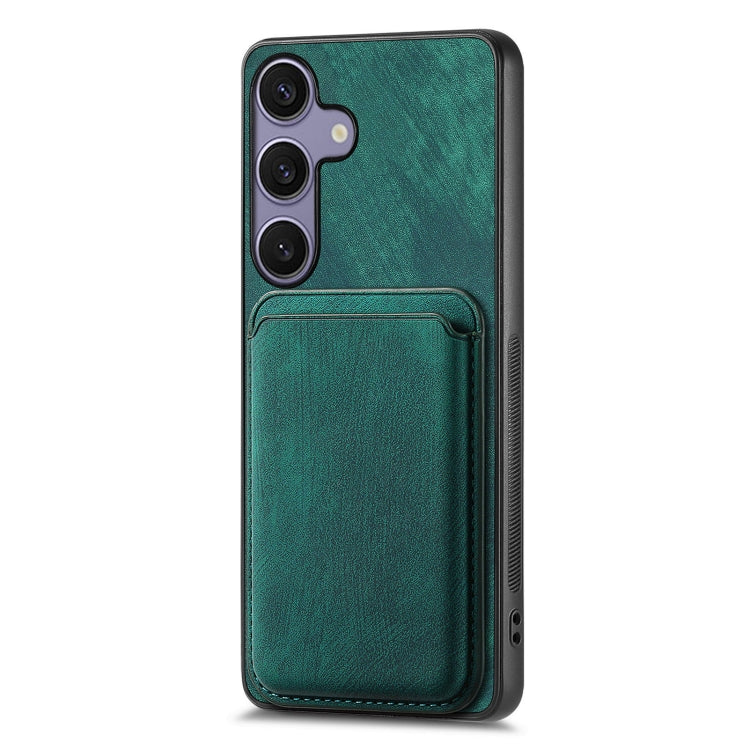 For Samsung Galaxy S25 5G Retro Leather Card Bag Magnetic Phone Case(Green) - Galaxy S25 5G Cases by PMC Jewellery | Online Shopping South Africa | PMC Jewellery | Buy Now Pay Later Mobicred