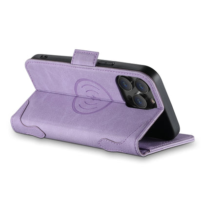 For iPhone 12 / 12 Pro SUTENI J07 Multifunctional Horizontal Flip Magsafe Leather Phone Case(Purple) - iPhone 12 / 12 Pro Cases by Suteni | Online Shopping South Africa | PMC Jewellery | Buy Now Pay Later Mobicred