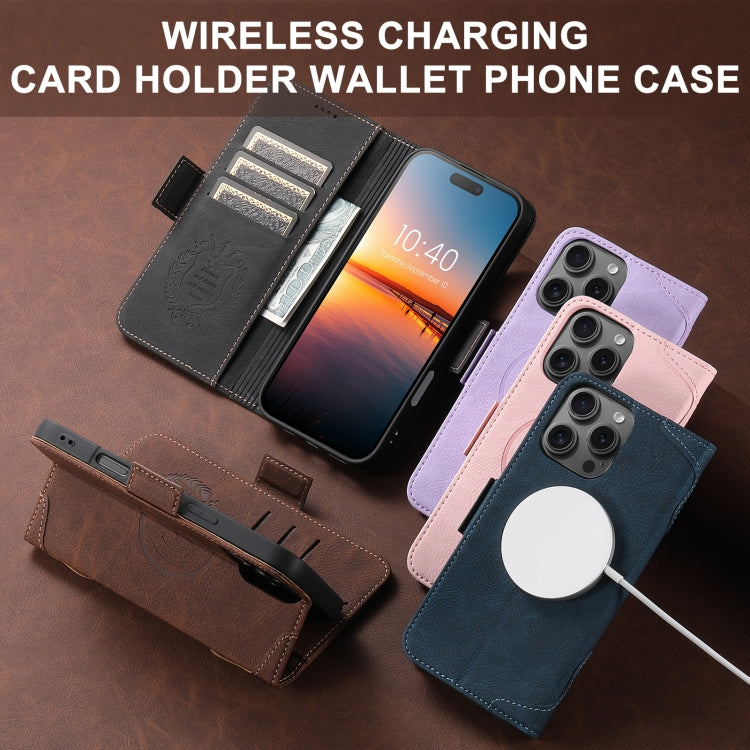 For iPhone 14 SUTENI J07 Multifunctional Horizontal Flip Magsafe Leather Phone Case(Brown) - free shipping - PMC Jewellery - Order now!