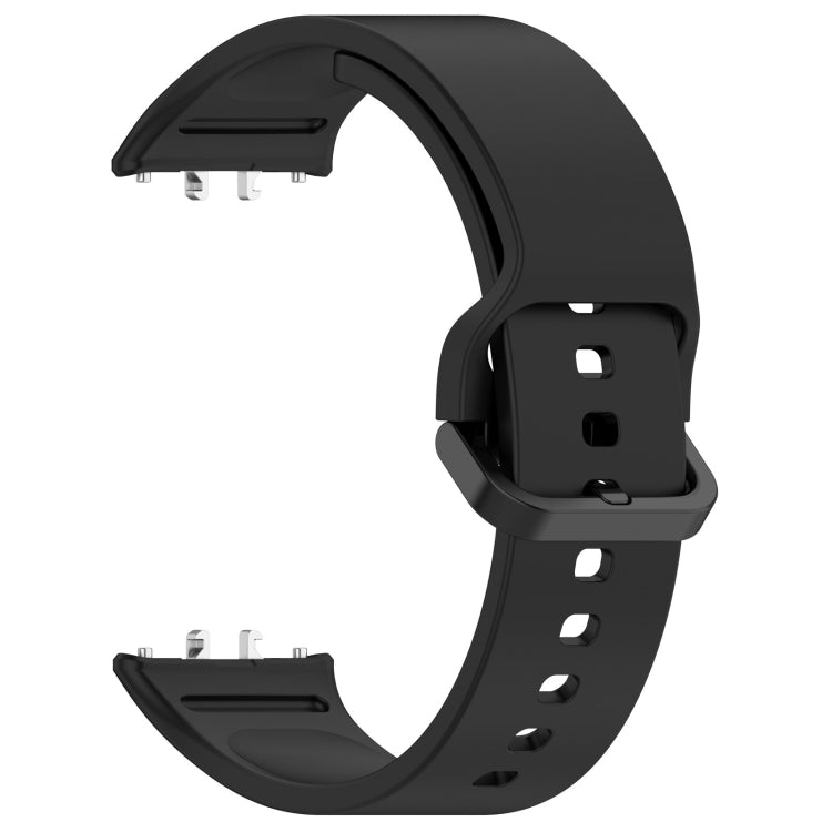 For Samsung Galaxy Fit 3 SM-R390 Solid Color Buckle Silicone Watch Band(Black) - Watch Bands by PMC TechLife | Online Shopping South Africa | PMC TechLife