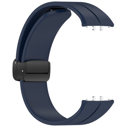 For Samsung Galaxy Fit 3 SM-R390 Magnetic Folding Buckle Silicone Watch Band(Midnight Blue) - Watch Bands by PMC Jewellery | Online Shopping South Africa | PMC Jewellery