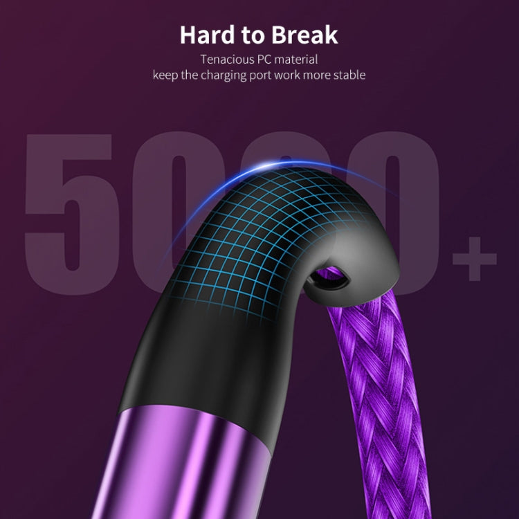 ENKAY 6-in-1 5A USB + Type-C to Type-C / 8 Pin / Micro USB Multifunction Fast Charging Cable, Cable Length:1.3m(Purple) - free shipping - PMC TechLife - Order now!
