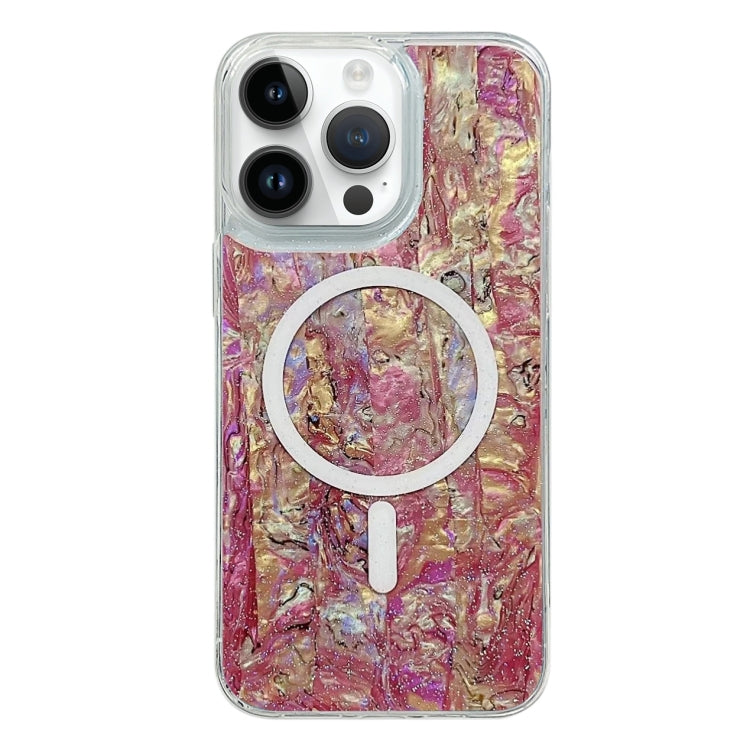 For iPhone 14 Pro Shell Texture Multicolor MagSafe TPU Phone Case(Roige) - iPhone 14 Pro Cases by PMC TechLife | Online Shopping South Africa | PMC TechLife