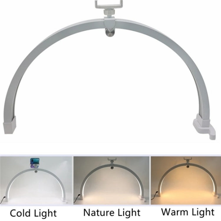 M12X Foldable LED Half Moon Lamp Touch Control Nail Art Lamp, Length: 56cm(UK Plug) - Selfie Light by PMC TechLife | Online Shopping South Africa | PMC TechLife | Buy Now Pay Later Mobicred