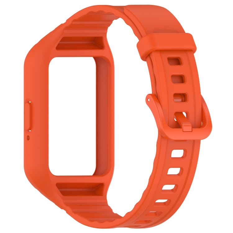 For Samsung Galaxy Fit 3 Integrated TPU Watch Band(Orange) - Watch Bands by PMC Jewellery | Online Shopping South Africa | PMC Jewellery