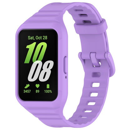 For Samsung Galaxy Fit 3 Integrated TPU Watch Band(Purple) - Watch Bands by PMC Jewellery | Online Shopping South Africa | PMC Jewellery