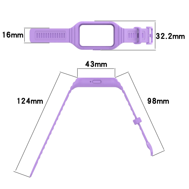 For Samsung Galaxy Fit 3 Integrated TPU Watch Band(Sky Blue) - Watch Bands by PMC TechLife | Online Shopping South Africa | PMC TechLife