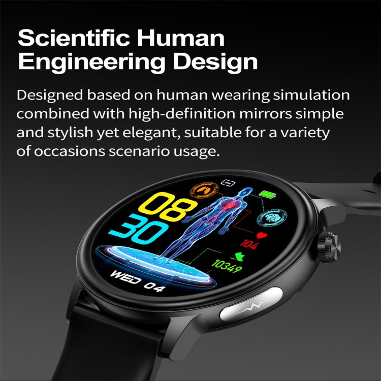 ET470 1.39 inch Color Screen Smart Watch Silicone Strap, Support Bluetooth Call / ECG(Beige) - free shipping - PMC TechLife - Order now!