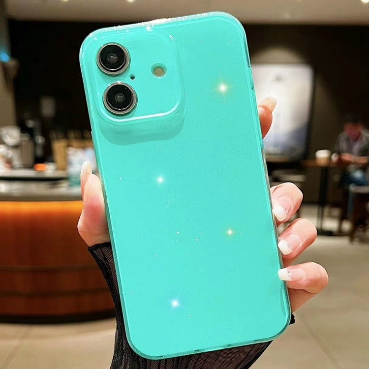 For iPhone 16 Plus Jelly Glitter Solid Color TPU Phone Case(Green) - iPhone 16 Plus Cases by PMC TechLife | Online Shopping South Africa | PMC TechLife | Buy Now Pay Later Mobicred