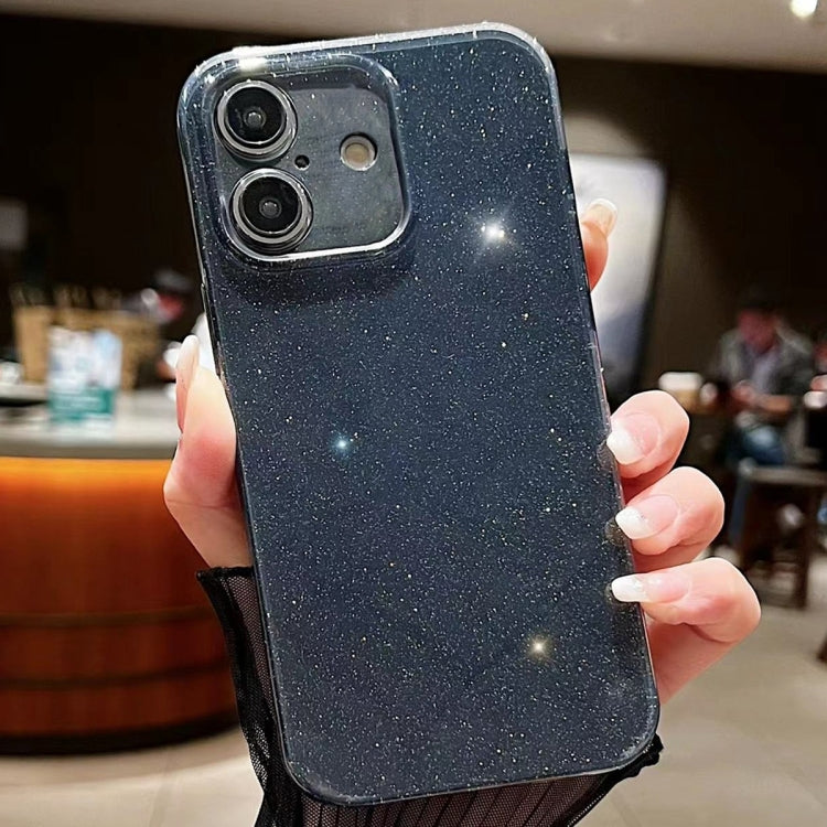 For iPhone 16 Jelly Glitter Solid Color TPU Phone Case(Black) - iPhone 16 Cases by PMC TechLife | Online Shopping South Africa | PMC TechLife | Buy Now Pay Later Mobicred