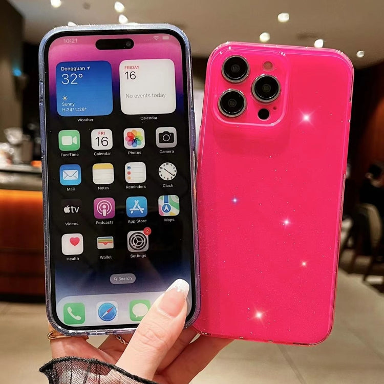 For iPhone 16 Jelly Glitter Solid Color TPU Phone Case(Red) - iPhone 16 Cases by PMC TechLife | Online Shopping South Africa | PMC TechLife | Buy Now Pay Later Mobicred
