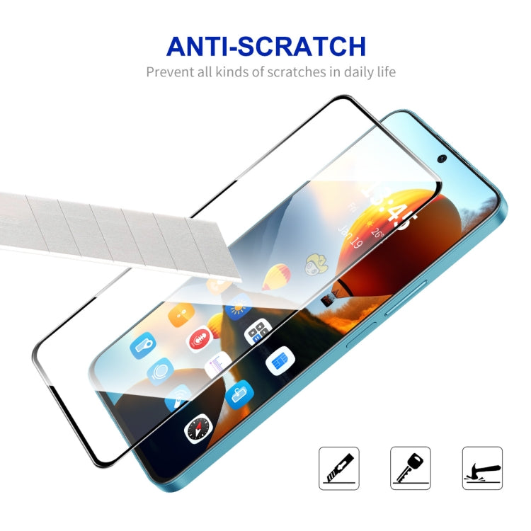 For OPPO Reno11 F 2pcs ENKAY Full Glue High Aluminum-silicon Tempered Glass Film - Reno11 F Tempered Glass by ENKAY | Online Shopping South Africa | PMC Jewellery | Buy Now Pay Later Mobicred