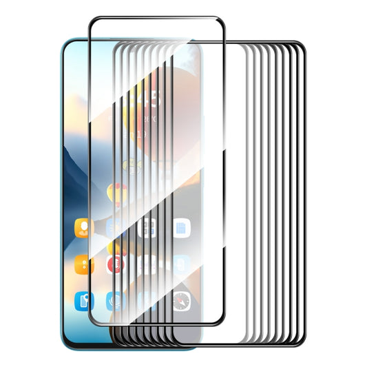 For Tecno Spark Go 2024 10pcs ENKAY Full Glue High Aluminum-silicon Tempered Glass Film - Tecno Tempered Glass by ENKAY | Online Shopping South Africa | PMC Jewellery | Buy Now Pay Later Mobicred