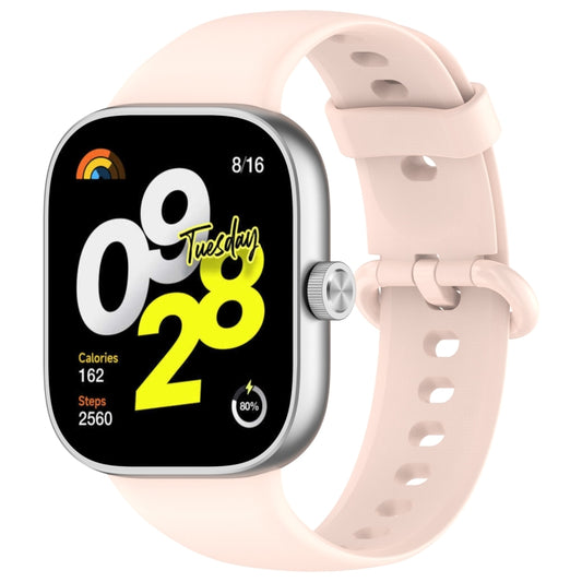 For Xiaomi  Mi Band 8 Pro Solid Color Colorful Buckle Silicone Watch Band(Light Pink) - Watch Bands by PMC Jewellery | Online Shopping South Africa | PMC Jewellery