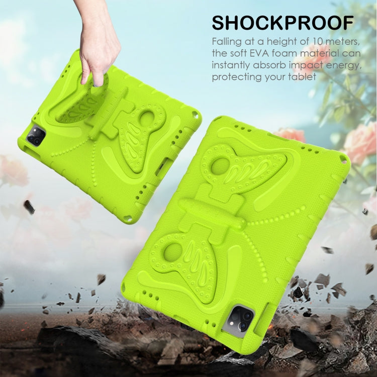 For iPad Pro 11 2024 Butterfly Bracket EVA Shockproof Tablet Case(Grass Green) - iPad Pro 11 2024 Cases by PMC TechLife | Online Shopping South Africa | PMC TechLife | Buy Now Pay Later Mobicred