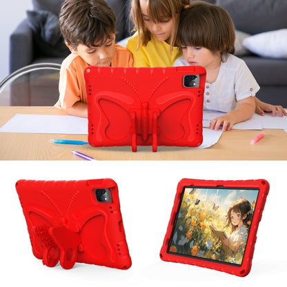 For iPad Pro 11 2024 Butterfly Bracket EVA Shockproof Tablet Case(Red) - iPad Pro 11 2024 Cases by PMC Jewellery | Online Shopping South Africa | PMC Jewellery | Buy Now Pay Later Mobicred