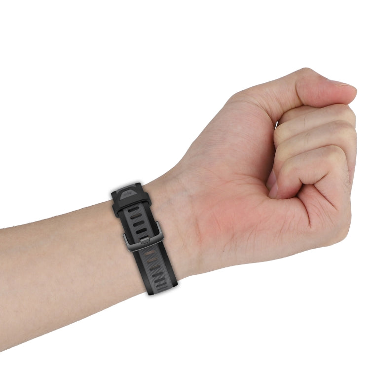 For Amazfit GTR 2 22mm Two-Color Textured Silicone Watch Band(White+Pink) - Watch Bands by PMC TechLife | Online Shopping South Africa | PMC TechLife