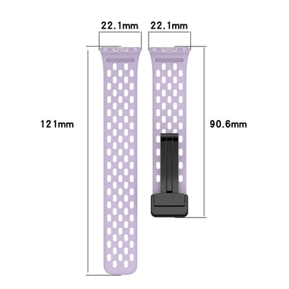 For Samsung Galaxy Fit 3 Hole Style Magnetic Folding Buckle Silicone Watch Band(Pink) - Watch Bands by PMC Jewellery | Online Shopping South Africa | PMC Jewellery