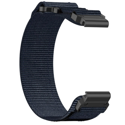 For Garmin MARQ Athlete Gen 2 22mm Nylon Hook And Loop Fastener Watch Band(Blue) - Watch Bands by PMC Jewellery | Online Shopping South Africa | PMC Jewellery