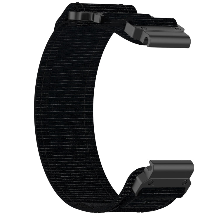 For Garmin Fenix 7 22mm Nylon Hook And Loop Fastener Watch Band(Black) - free shipping - PMC TechLife - Order now!