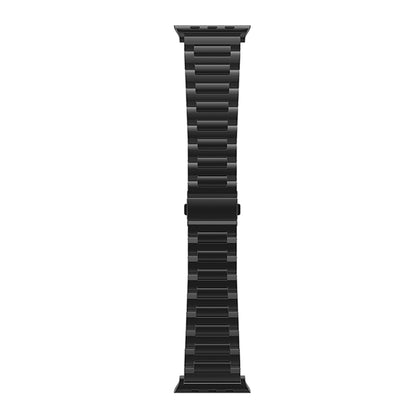 For Apple Watch Ultra 2 49mm I-Shaped Titanium Watch Band(Black) - Watch Bands by PMC Jewellery | Online Shopping South Africa | PMC Jewellery