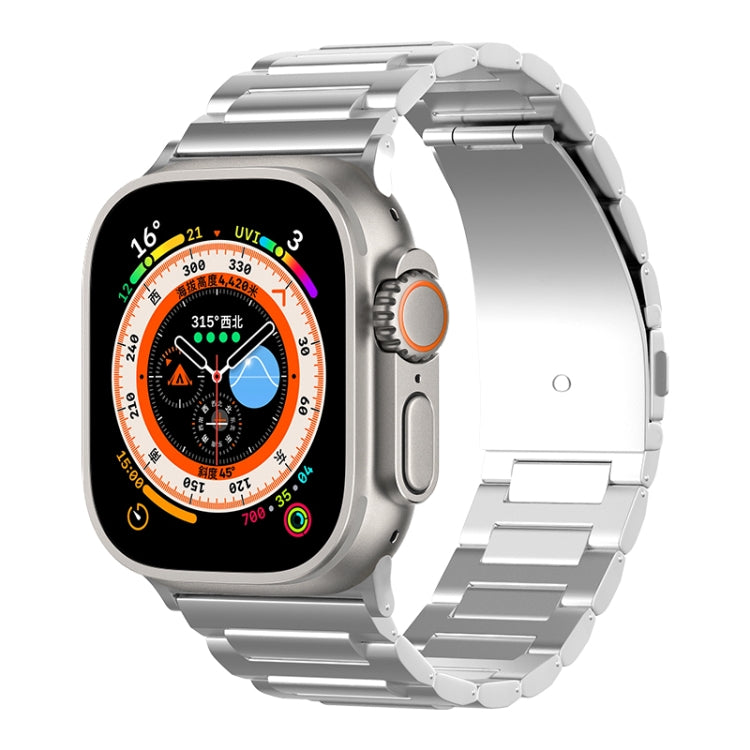 For Apple Watch Ultra 49mm I-Shaped Titanium Watch Band(Sliver) - Watch Bands by PMC Jewellery | Online Shopping South Africa | PMC Jewellery