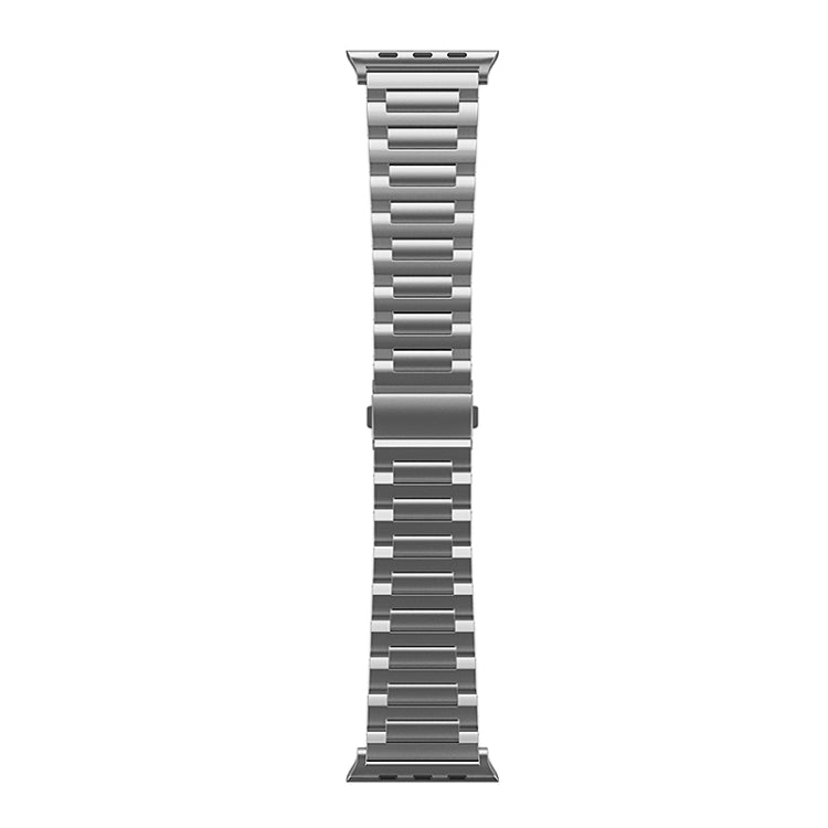 For Apple Watch SE 2023 44mm I-Shaped Titanium Watch Band(Grey) - Watch Bands by PMC Jewellery | Online Shopping South Africa | PMC Jewellery