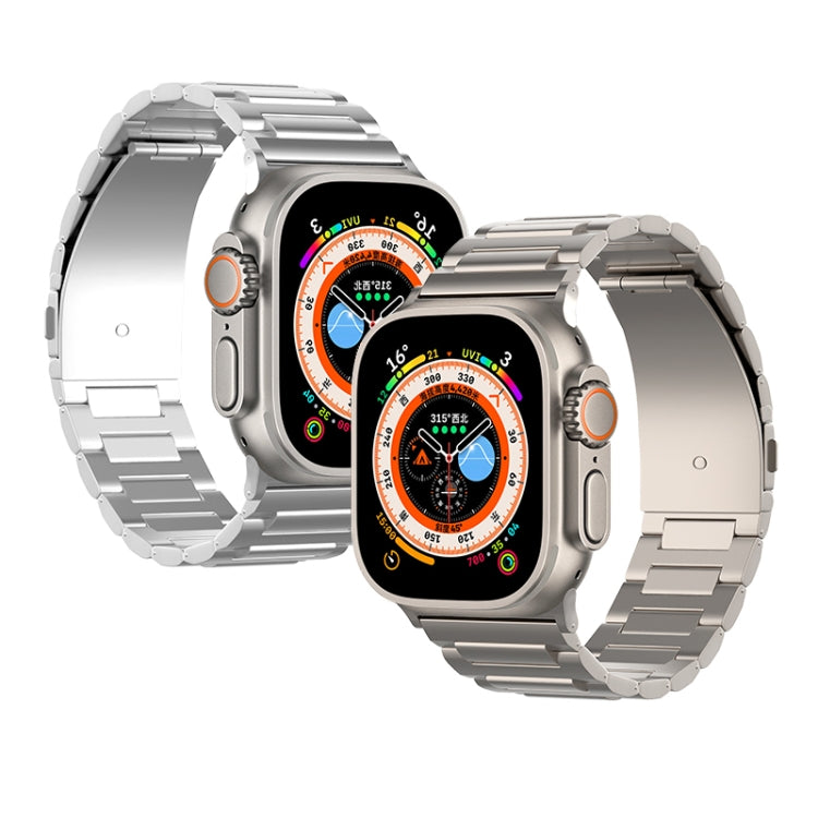 For Apple Watch Ultra 49mm I-Shaped Titanium Watch Band(Sliver) - Watch Bands by PMC TechLife | Online Shopping South Africa | PMC TechLife