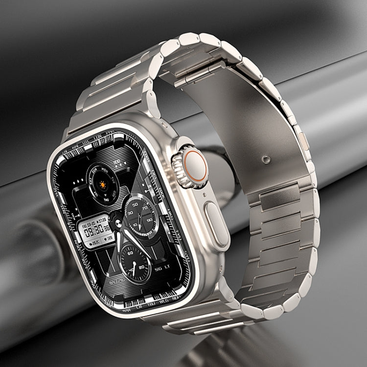 For Apple Watch Ultra 2 49mm I-Shaped Titanium Watch Band(Grey) - Watch Bands by PMC TechLife | Online Shopping South Africa | PMC TechLife | Buy Now Pay Later Mobicred