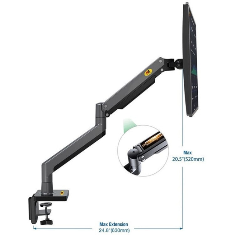 NB G45 22-40 inch Adjustable Aluminum Alloy Bracket Rotatable Computer Monitor Holder - TV Brackets & Mounts by PMC Jewellery | Online Shopping South Africa | PMC Jewellery | Buy Now Pay Later Mobicred