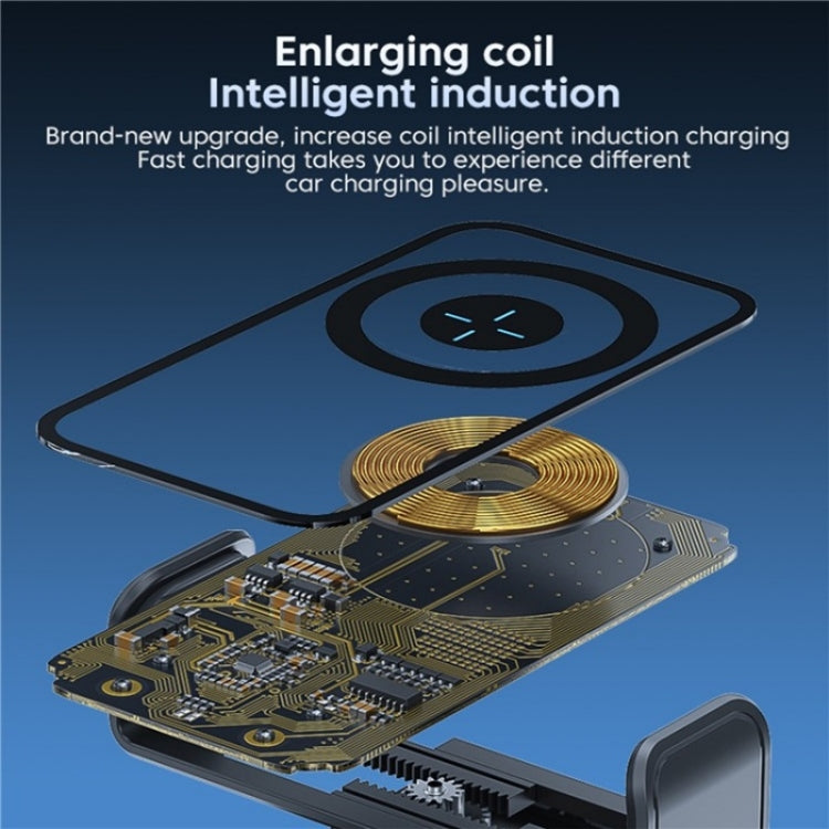 X11s 66W High Power Transparent Car Wireless Charger Phone Bracket(Silver) - free shipping - PMC TechLife - Order now!