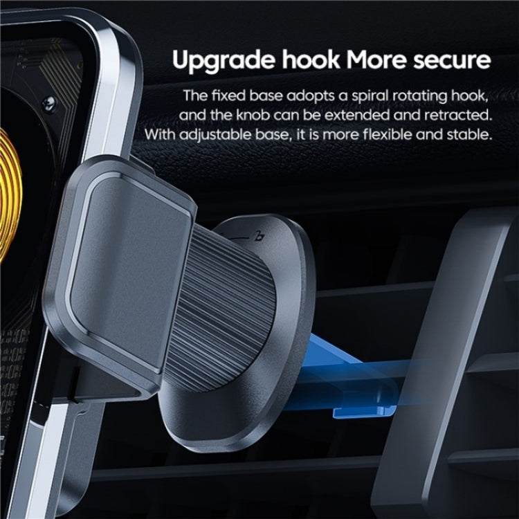 X11s 66W High Power Transparent Car Wireless Charger Phone Bracket(Titanium) - Wireless Charging Pads by PMC TechLife | Online Shopping South Africa | PMC TechLife | Buy Now Pay Later Mobicred