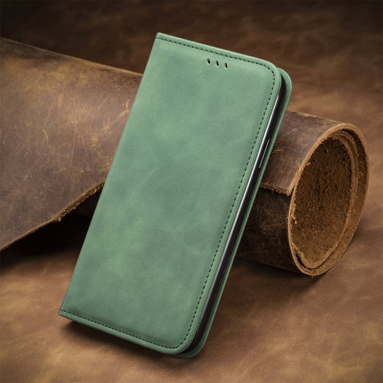 For Honor Magic6 Pro Retro Skin Feel Magnetic Flip Leather Phone Case(Green) - Honor Cases by PMC Jewellery | Online Shopping South Africa | PMC Jewellery | Buy Now Pay Later Mobicred