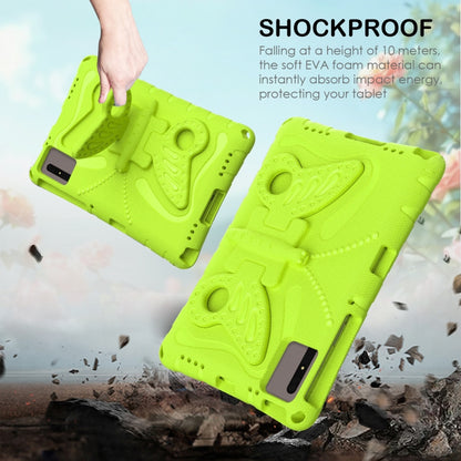 For Samsung Galaxy Tab S9 FE X510 Butterfly Bracket EVA Shockproof Tablet Case(Grass Green) - Galaxy Tab S9 FE by PMC Jewellery | Online Shopping South Africa | PMC Jewellery | Buy Now Pay Later Mobicred