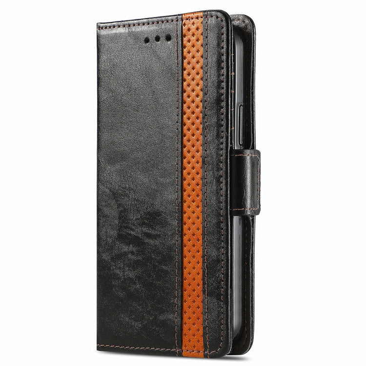 For Honor Magic6 Pro CaseNeo Splicing Dual Magnetic Buckle Leather Phone Case(Black) - Honor Cases by PMC Jewellery | Online Shopping South Africa | PMC Jewellery | Buy Now Pay Later Mobicred