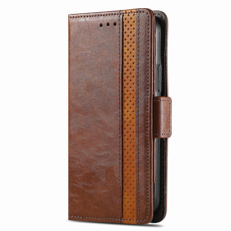 For Honor Magic6 Pro CaseNeo Splicing Dual Magnetic Buckle Leather Phone Case(Brown) - Honor Cases by PMC Jewellery | Online Shopping South Africa | PMC Jewellery | Buy Now Pay Later Mobicred