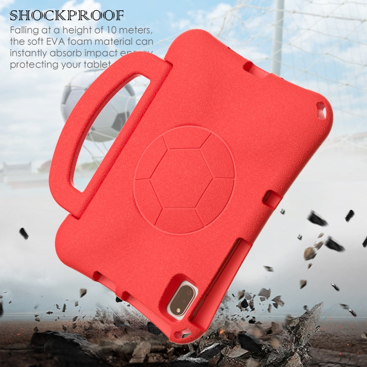 For Lenovo Tab M10 Plus TB-X606F 10.3 Handle Football Shaped EVA Shockproof Tablet Case(Red) - Lenovo by PMC TechLife | Online Shopping South Africa | PMC TechLife | Buy Now Pay Later Mobicred