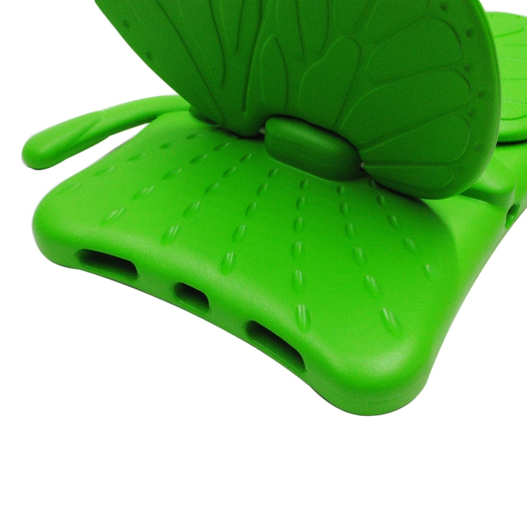 For iPad Air 11 2024 Butterfly Bracket Kids EVA Shockproof Tablet Case(Green) - iPad Air 11 2024 Cases by PMC TechLife | Online Shopping South Africa | PMC TechLife | Buy Now Pay Later Mobicred
