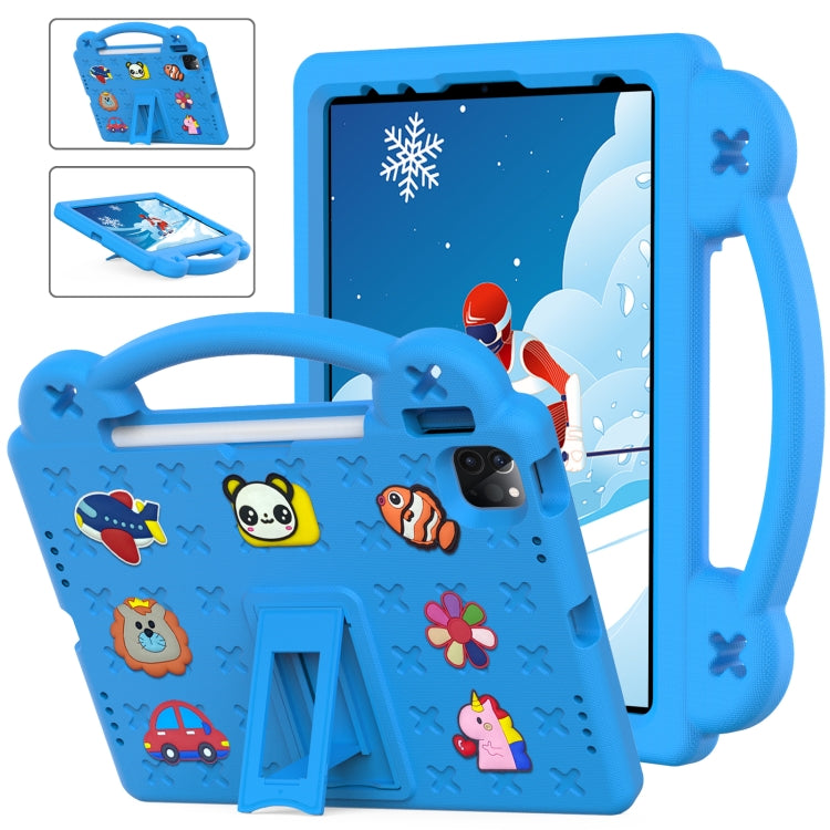 For  iPad Pro 11 2024 Handle Kickstand Children EVA Shockproof Tablet Case(Sky Blue) - iPad Pro 11 2024 Cases by PMC TechLife | Online Shopping South Africa | PMC TechLife | Buy Now Pay Later Mobicred