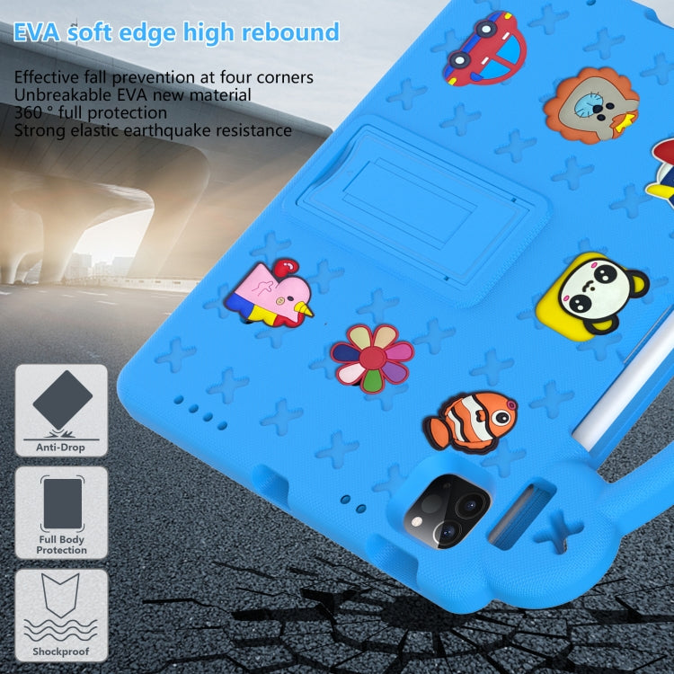 For  iPad Pro 11 2024 Handle Kickstand Children EVA Shockproof Tablet Case(Sky Blue) - iPad Pro 11 2024 Cases by PMC TechLife | Online Shopping South Africa | PMC TechLife | Buy Now Pay Later Mobicred