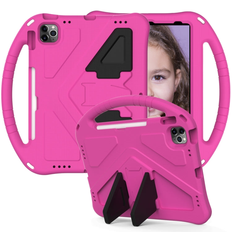 For iPad Air 11 2024 EVA Shockproof Tablet Case with Holder(RoseRed) - iPad Air 11 2024 Cases by PMC TechLife | Online Shopping South Africa | PMC TechLife | Buy Now Pay Later Mobicred