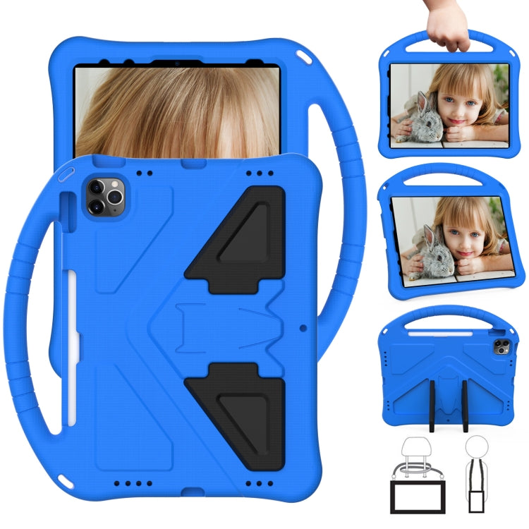For iPad Pro 11 2024 EVA Shockproof Tablet Case with Holder(Blue) - iPad Pro 11 2024 Cases by PMC TechLife | Online Shopping South Africa | PMC TechLife | Buy Now Pay Later Mobicred