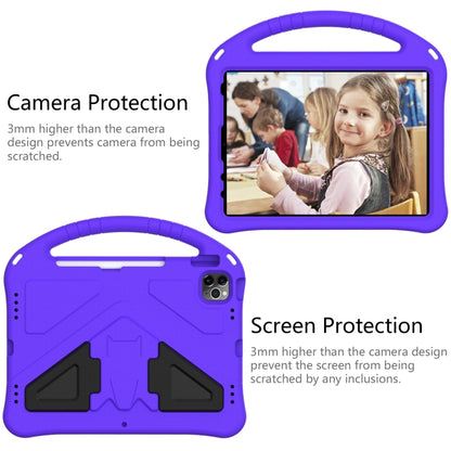 For iPad Pro 11 2024 EVA Shockproof Tablet Case with Holder(Purple) - iPad Pro 11 2024 Cases by PMC Jewellery | Online Shopping South Africa | PMC Jewellery | Buy Now Pay Later Mobicred