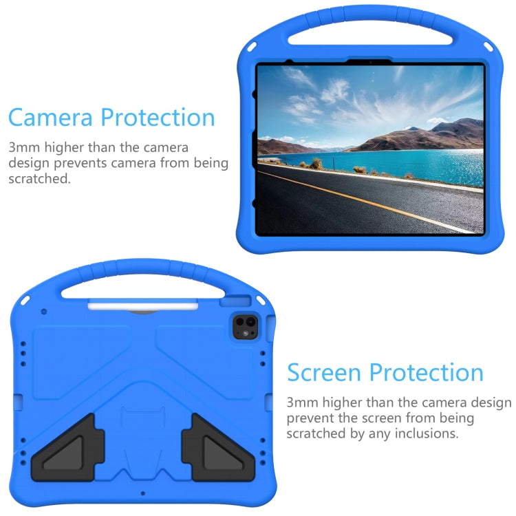 For iPad Air 13 2024 EVA Shockproof Tablet Case with Holder(Blue) - iPad Air 13 2024 Cases by PMC Jewellery | Online Shopping South Africa | PMC Jewellery | Buy Now Pay Later Mobicred