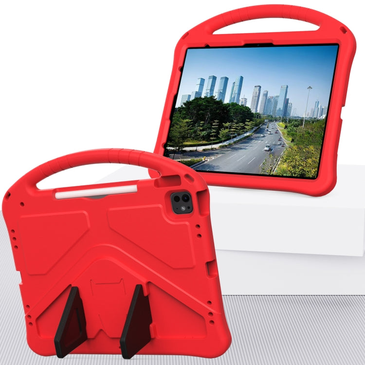 For iPad Air 13 2024 EVA Shockproof Tablet Case with Holder(Red) - iPad Air 13 2024 Cases by PMC Jewellery | Online Shopping South Africa | PMC Jewellery | Buy Now Pay Later Mobicred